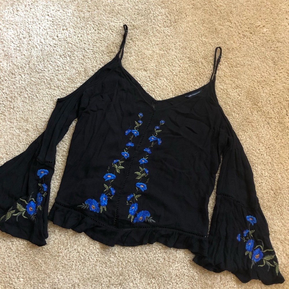 Blue Rose Top